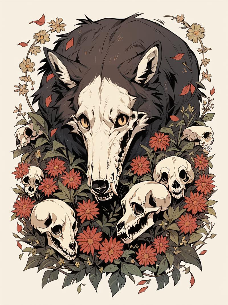 06999-1775325180-score_9, score_8_up, score_7_up, score_6_up, w00f, simple background, animal focus, wolf,_ _lora_w00fXLP_1_ flowers, leaves, sku.png